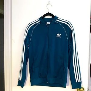 Blue adidas hoodie